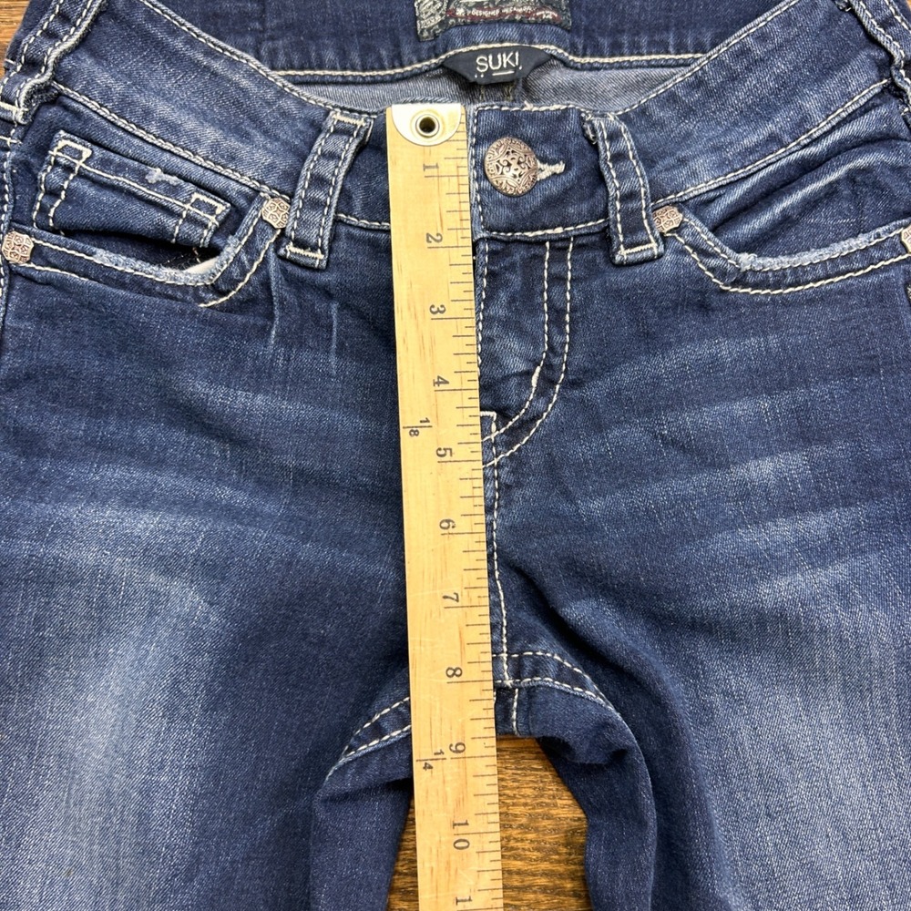 Silver Jeans Co Suki Womens 27 Mid Capri Dark Wash Denim Cropped - Picture 5 of 10